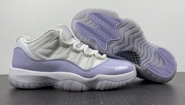 Women Jordan Shoes 11 XI SuperA Low White Purple